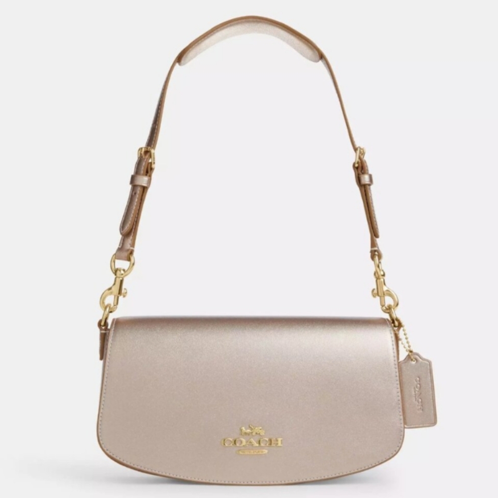 SOLD - Coach Andrea Shoulder Bag - Champagne Gold